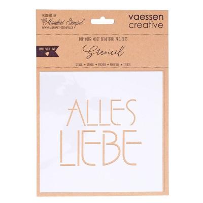 Vaessen Creative - Mundart Stencil Alles Liebe